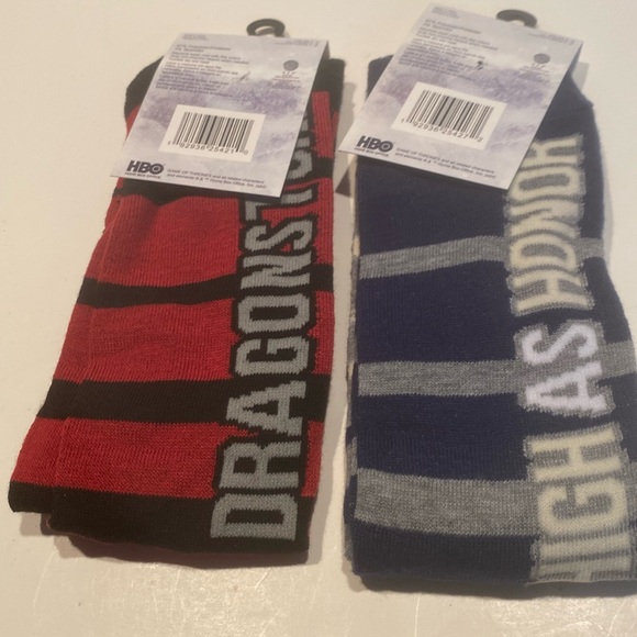 NWT Set of 2 Pairs of Game of Thrones Crew Socks - Picture 6 of 6